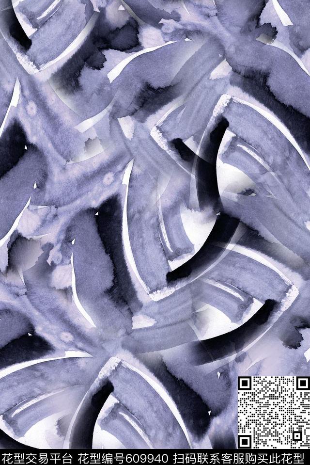 抽象肌理纹理数码印花华亿平台下载（图片编号: 609940） - 瓦栏（Walan）