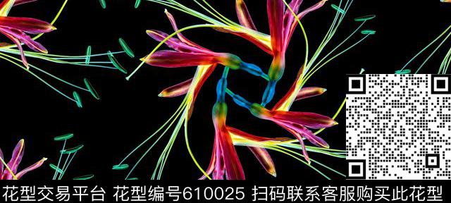 浪漫花卉青春数码印花华亿平台下载（图片编号: 610025） - 瓦栏（Walan）