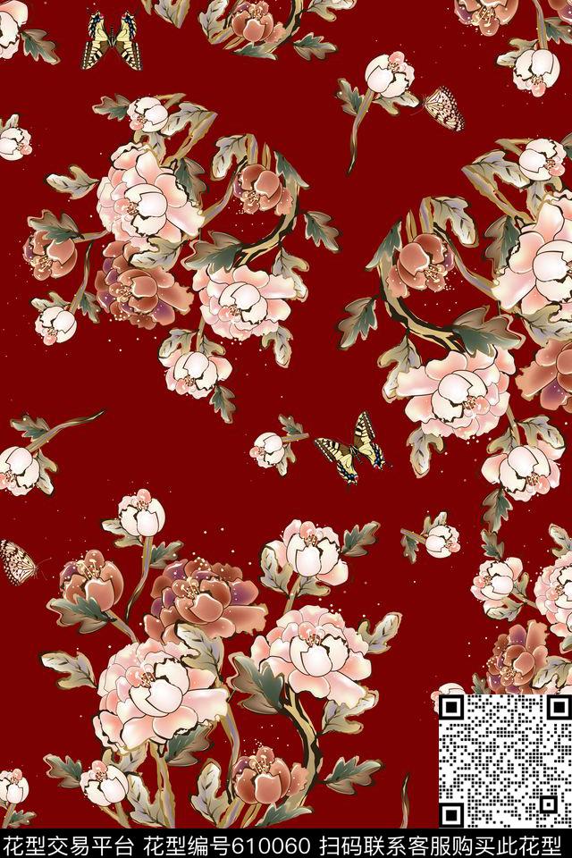 民族风抽象乱花数码印花华亿平台下载（图片编号: 610060） - 瓦栏（Walan）