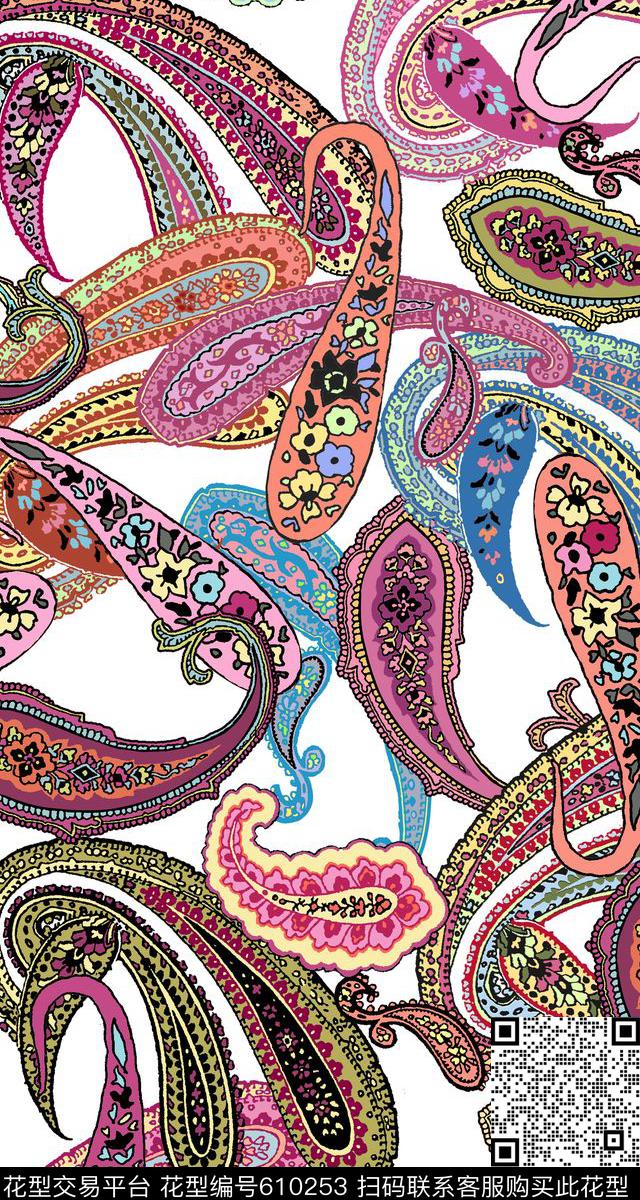 佩斯利传统印花华亿平台下载（图片编号: 610253） - 瓦栏（Walan）