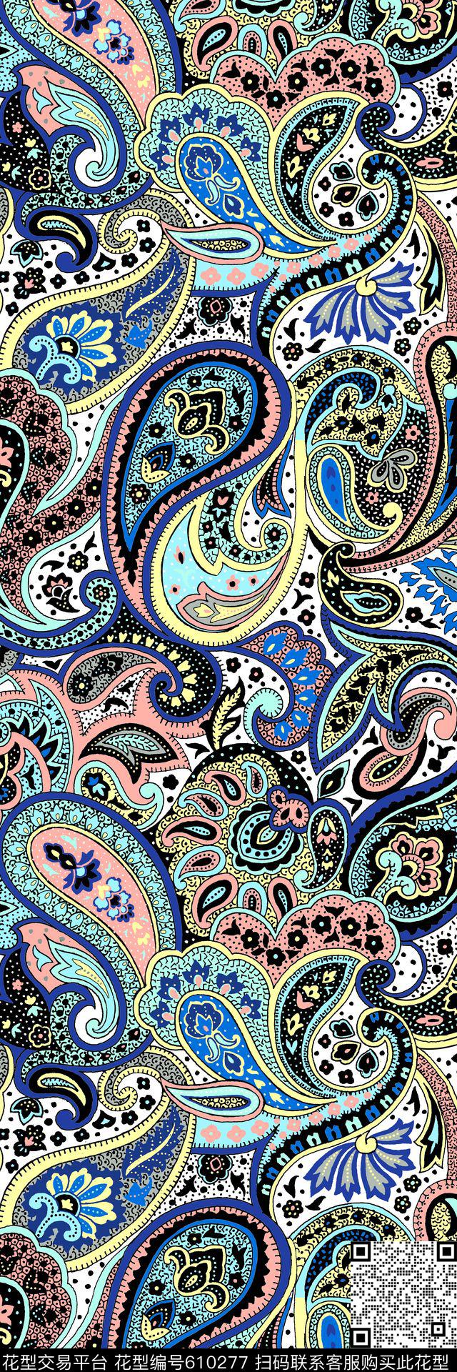 佩斯利传统印花华亿平台下载（图片编号: 610277） - 瓦栏（Walan）