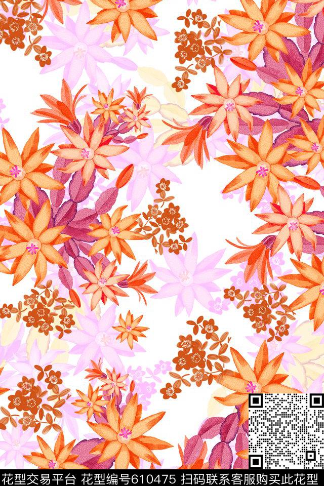 小碎花年轻时尚数码印花华亿平台下载（图片编号: 610475） - 瓦栏（Walan）