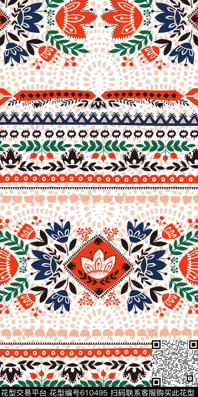 美式波西米亚印度传统印花华亿平台下载（图片编号: 610495） - 瓦栏（Walan）