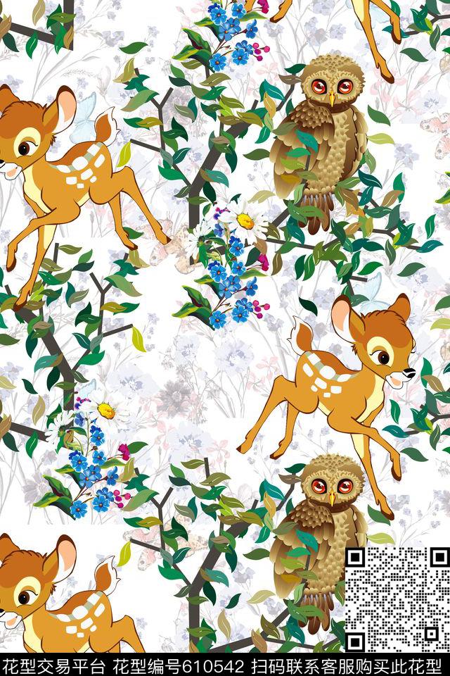 童装动物纹奇趣传统印花华亿平台下载（图片编号: 610542） - 瓦栏（Walan）