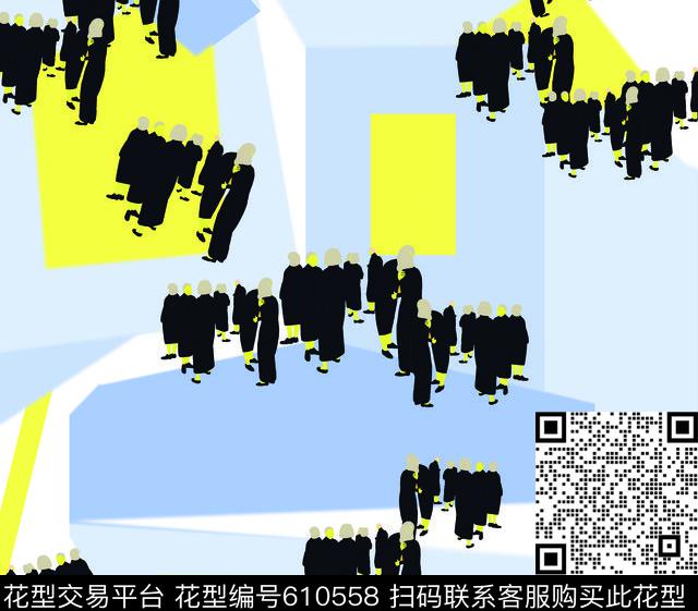 几何抽象简约传统印花华亿平台下载（图片编号: 610558） - 瓦栏（Walan）