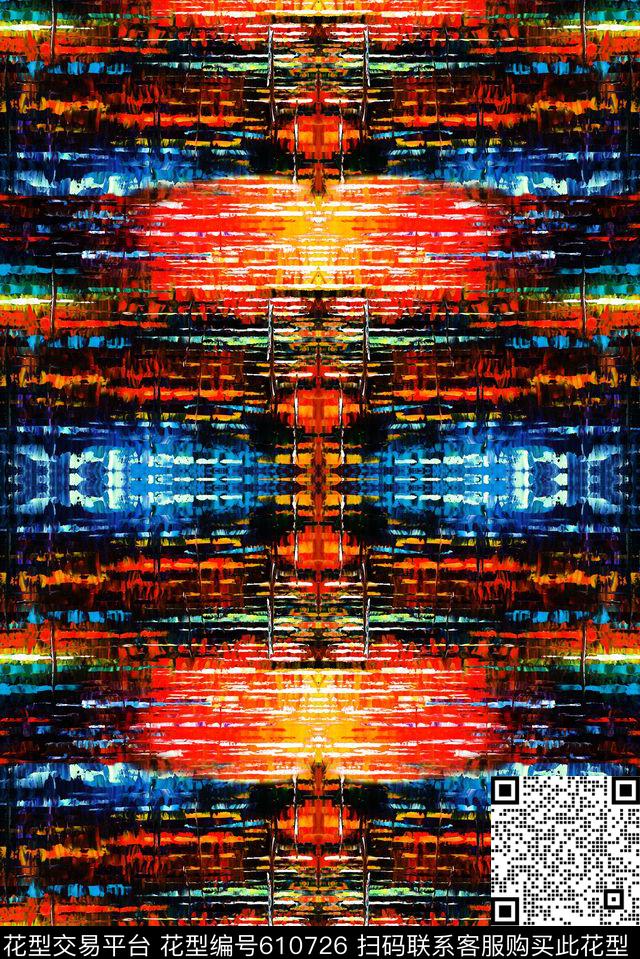 现代流行青春时尚印花数码印花华亿平台下载（图片编号: 610726） - 瓦栏（Walan）