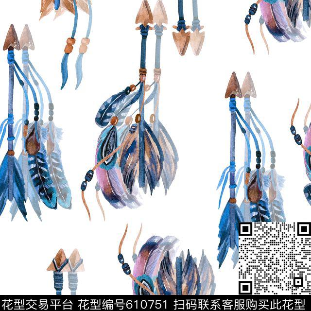 中东非洲波西米亚数码印花华亿平台下载（图片编号: 610751） - 瓦栏（Walan）