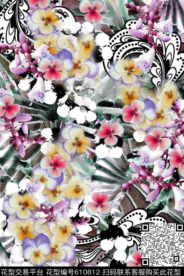 原创花卉摄影花卉数码印花华亿平台下载（图片编号: 610812） - 瓦栏（Walan）