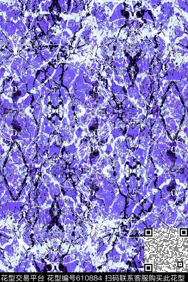 斑驳的大理石大理石纹理蓝色大理石数码印花华亿平台下载（图片编号: 610884） - 瓦栏（Walan）