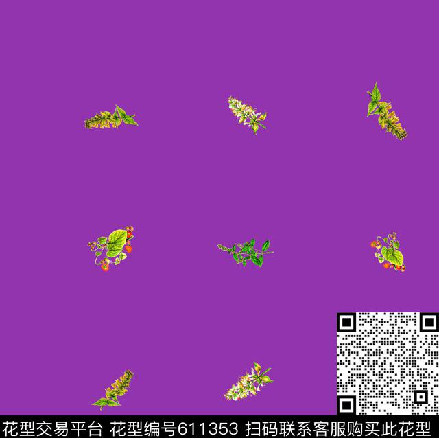 花卉花瓣小碎花传统印花华亿平台下载（图片编号: 611353） - 瓦栏（Walan）