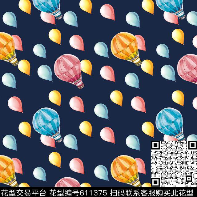 波点几何水彩数码印花华亿平台下载（图片编号: 611375） - 瓦栏（Walan）