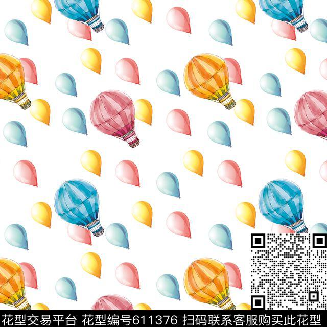 波点几何水彩数码印花华亿平台下载（图片编号: 611376） - 瓦栏（Walan）