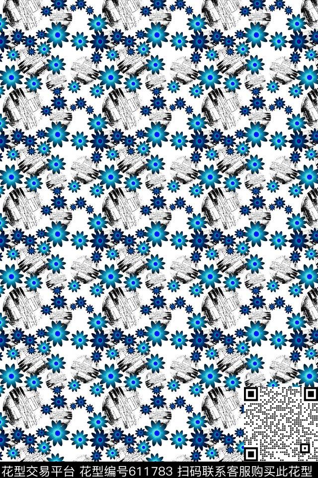 碎碎花卉花朵植物花卉数码印花华亿平台下载（图片编号: 611783） - 瓦栏（Walan）