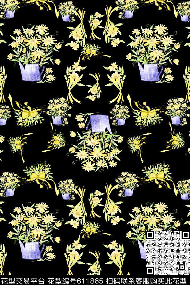 碎碎花卉花卉植物花卉数码印花华亿平台下载（图片编号: 611865） - 瓦栏（Walan）