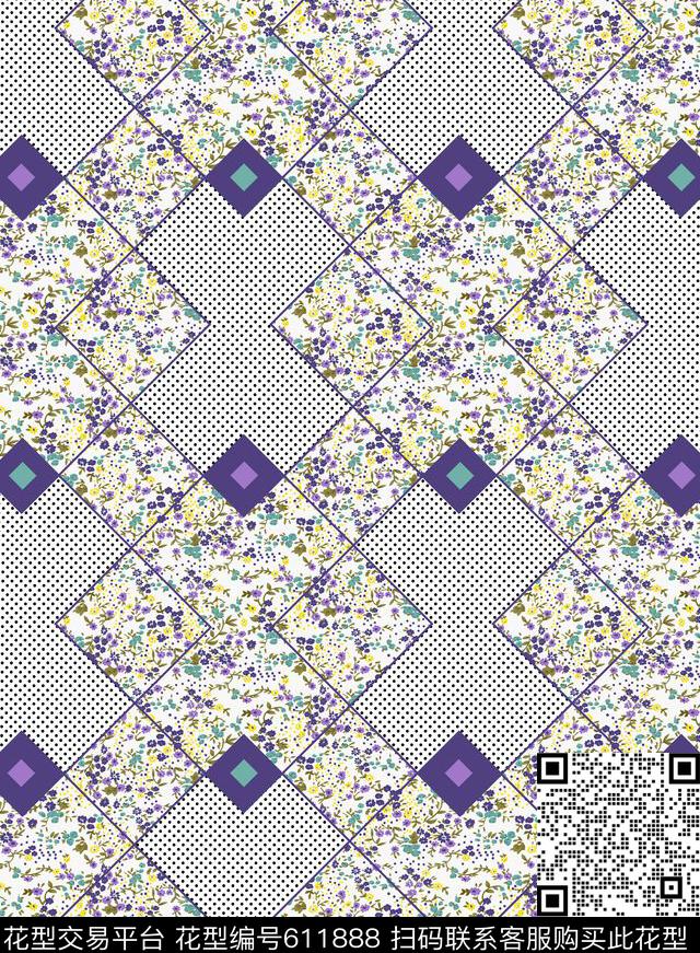 抽象几何清爽梦幻艺术平底立体手绘满版最新高清数码蕾丝民族中国风绣花珠宝肌理时尚潮

流大牌复古欧美风时尚几何解构小碎花女装裙传统印花华亿平台下载（图片编号: 611888） - 瓦栏（Walan）