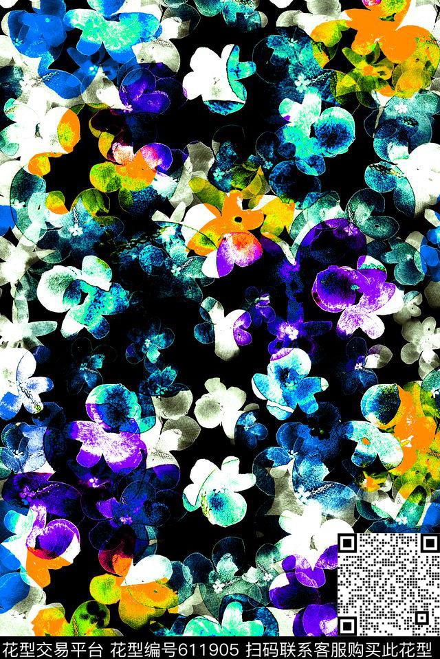 女裙夏季潮流女装数码印花华亿平台下载（图片编号: 611905） - 瓦栏（Walan）