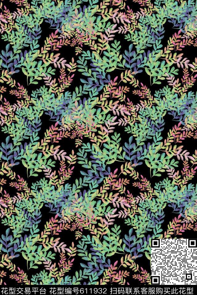 植物花卉碎碎花卉花朵数码印花华亿平台下载（图片编号: 611932） - 瓦栏（Walan）