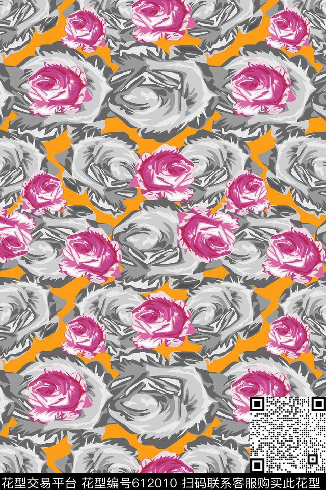 植物花卉碎碎花卉风格花卉数码印花华亿平台下载（图片编号: 612010） - 瓦栏（Walan）