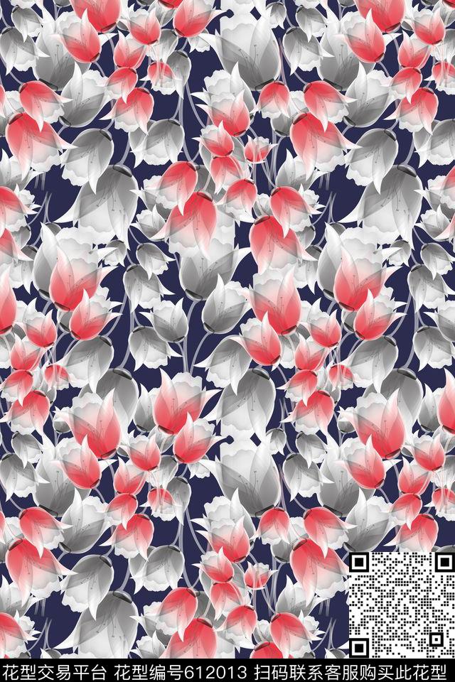 碎碎花卉植物花卉风格花卉数码印花华亿平台下载（图片编号: 612013） - 瓦栏（Walan）