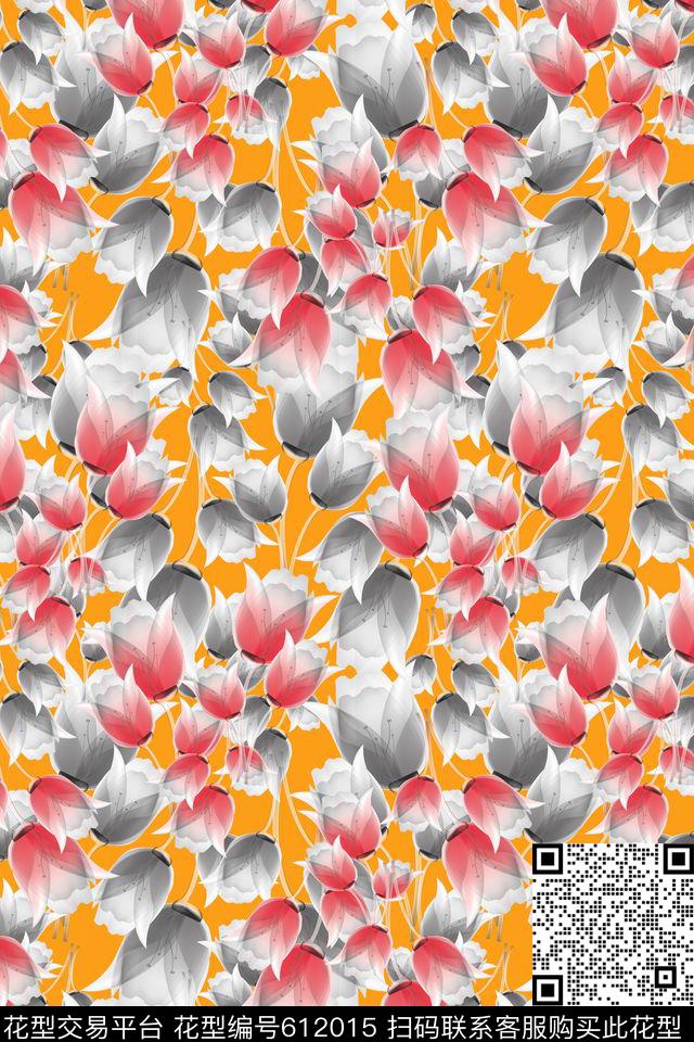 碎碎花卉植物花卉风格花卉数码印花华亿平台下载（图片编号: 612015） - 瓦栏（Walan）