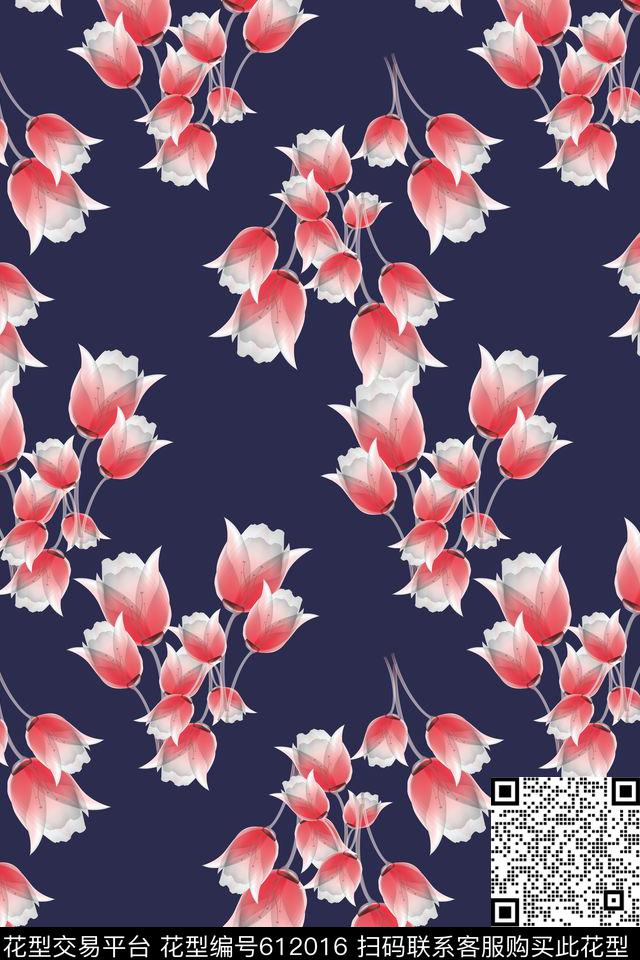 碎碎花卉植物花卉风格花卉数码印花华亿平台下载（图片编号: 612016） - 瓦栏（Walan）