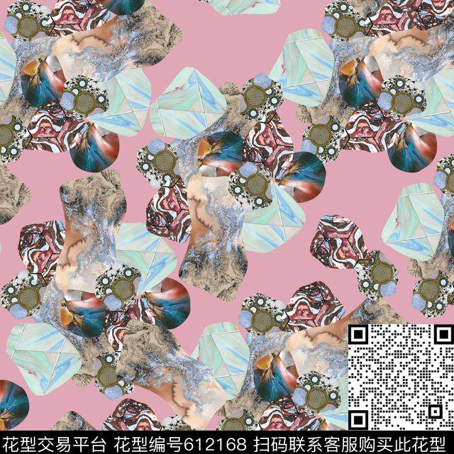 泼墨油墨纹理数码印花华亿平台下载（图片编号: 612168） - 瓦栏（Walan）