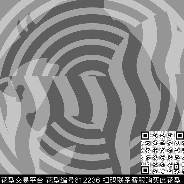 波普复古斑马象数码印花华亿平台下载（图片编号: 612236） - 瓦栏（Walan）
