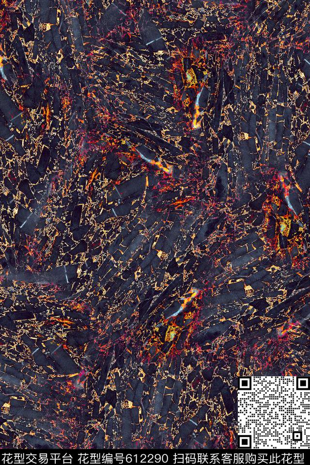 女装肌理抽象数码印花华亿平台下载（图片编号: 612290） - 瓦栏（Walan）