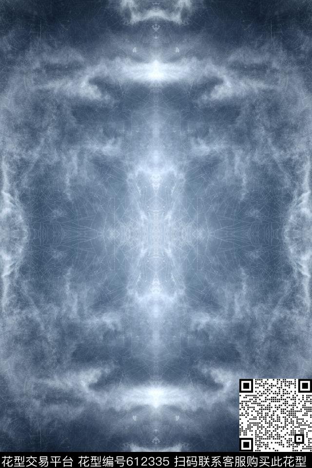 油墨纹理笔触数码印花华亿平台下载（图片编号: 612335） - 瓦栏（Walan）