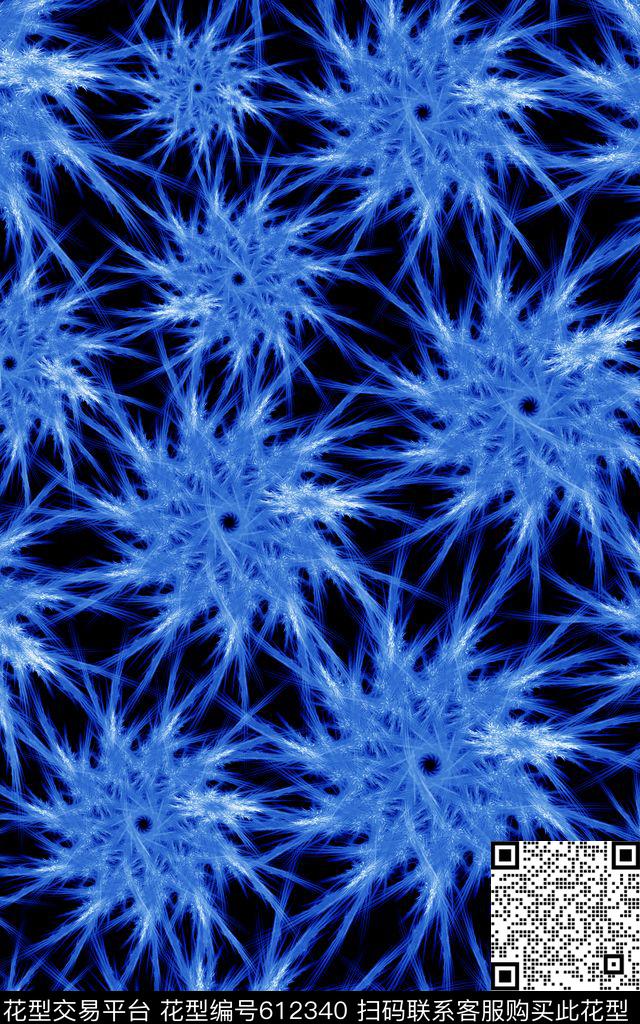 纹理分形漩涡数码印花华亿平台下载（图片编号: 612340） - 瓦栏（Walan）