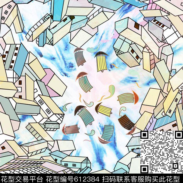 时尚北京民族风数码印花华亿平台下载（图片编号: 612384） - 瓦栏（Walan）