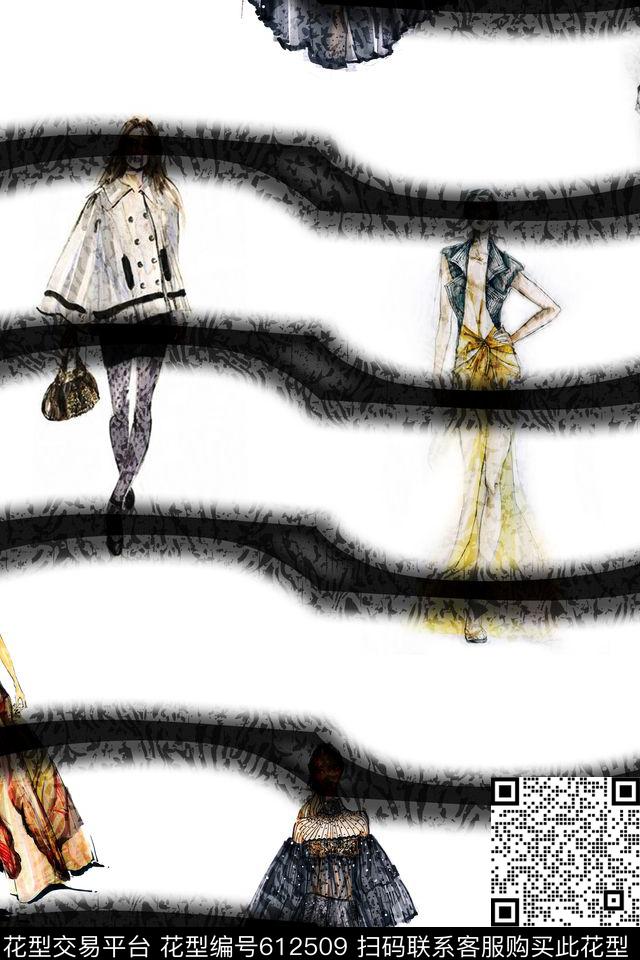 欧式服装面料华亿平台休闲时尚数码印花华亿平台下载（图片编号: 612509） - 瓦栏（Walan）