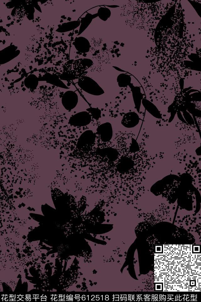 WGSN花卉GothicYouth数码印花华亿平台下载（图片编号: 612518） - 瓦栏（Walan）