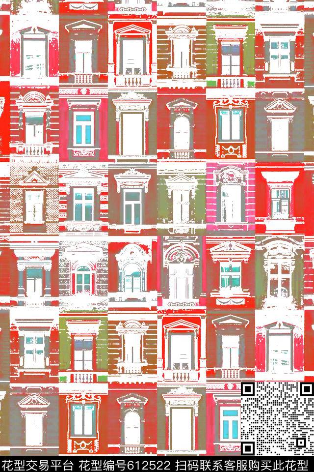 休闲手绘创意数码印花华亿平台下载（图片编号: 612522） - 瓦栏（Walan）