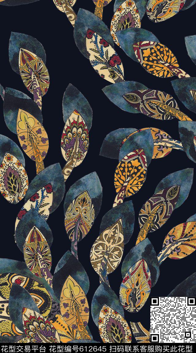 定位欧美民族风数码印花华亿平台下载（图片编号: 612645） - 瓦栏（Walan）