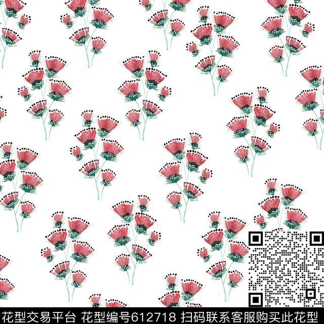 花朵花卉数码印花华亿平台下载（图片编号: 612718） - 瓦栏（Walan）
