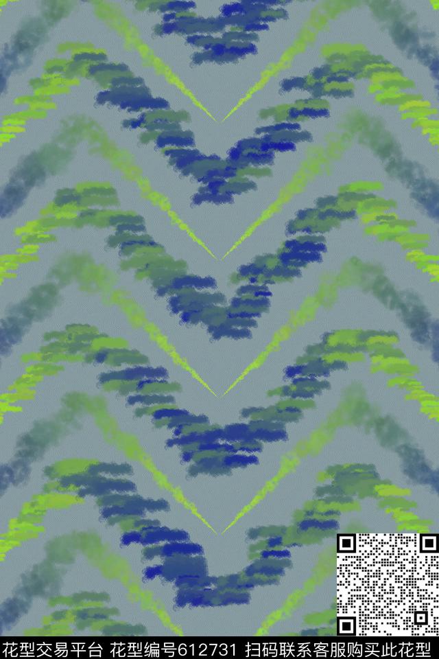 线条油漆夕传统印花华亿平台下载（图片编号: 612731） - 瓦栏（Walan）