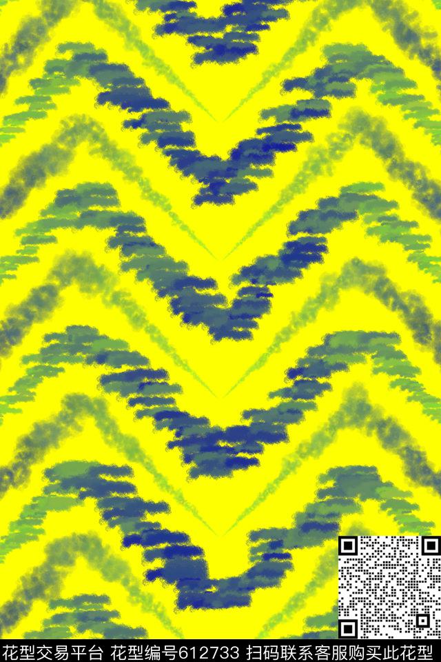 线条油漆夕传统印花华亿平台下载（图片编号: 612733） - 瓦栏（Walan）