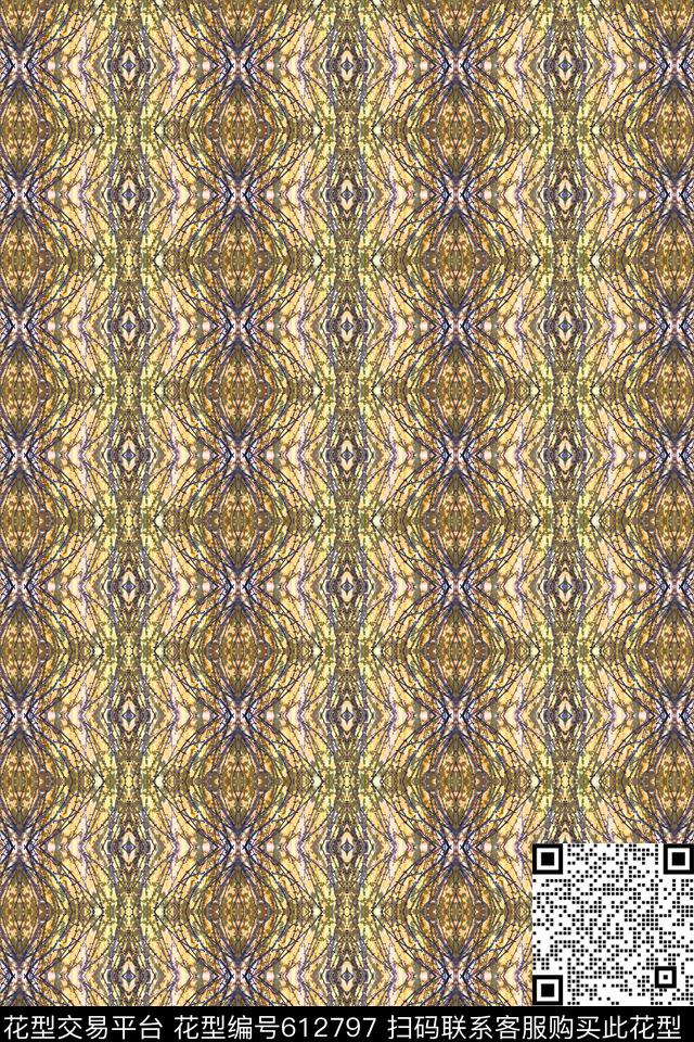 几何抽象老年华亿平台数码印花华亿平台下载（图片编号: 612797） - 瓦栏（Walan）