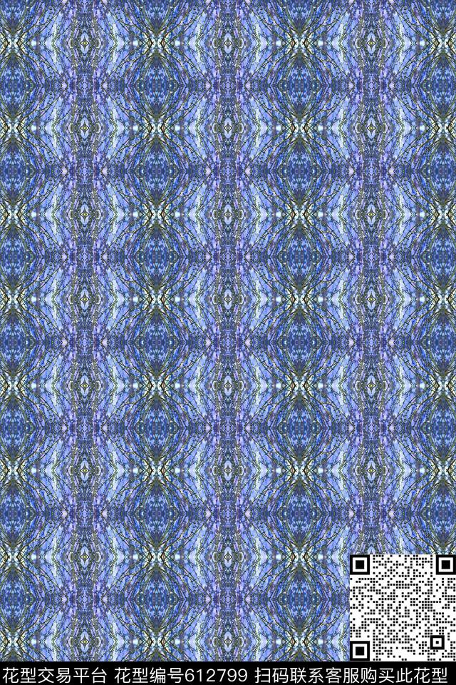 几何抽象老年华亿平台数码印花华亿平台下载（图片编号: 612799） - 瓦栏（Walan）