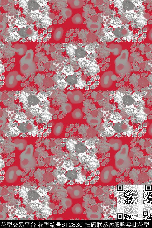 植物花卉碎碎花卉多色数码印花华亿平台下载（图片编号: 612830） - 瓦栏（Walan）