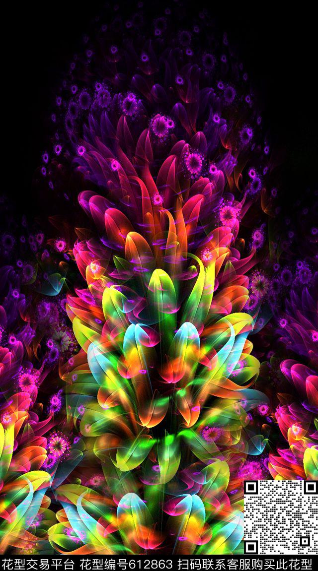 羽毛数码印花华亿平台下载（图片编号: 612863） - 瓦栏（Walan）