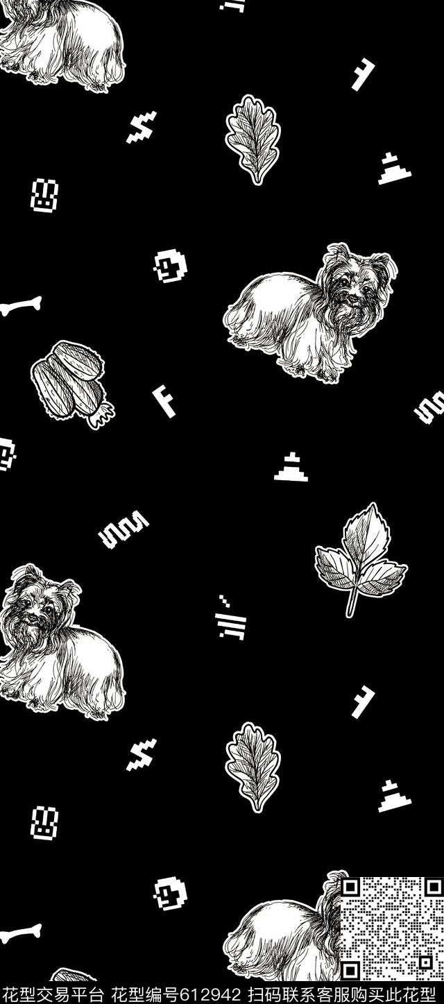 动物手绘插画传统印花华亿平台下载（图片编号: 612942） - 瓦栏（Walan）