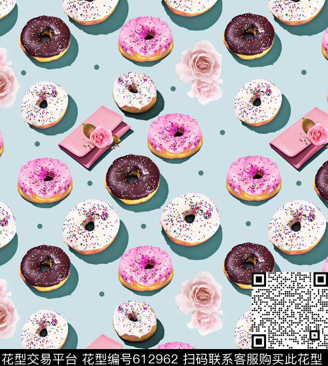 趣味包包花卉数码印花华亿平台下载（图片编号: 612962） - 瓦栏（Walan）