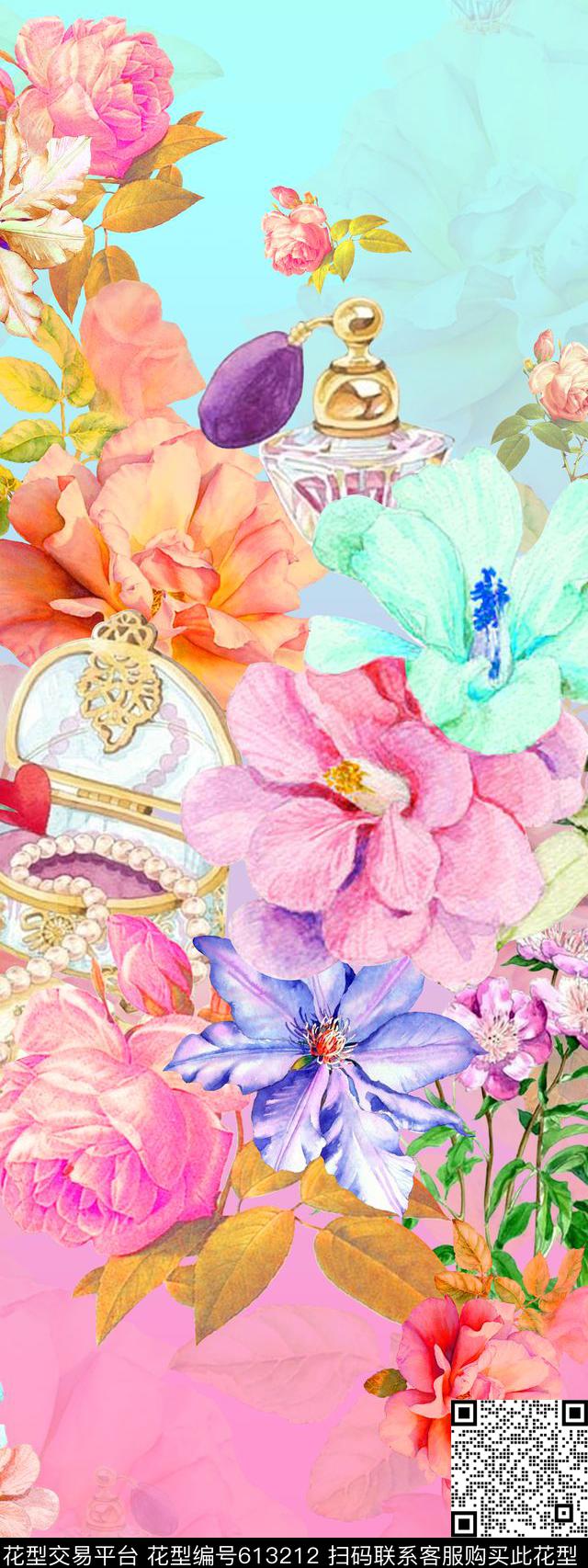 围巾华亿平台双边定位长裙数码印花华亿平台下载（图片编号: 613212） - 瓦栏（Walan）