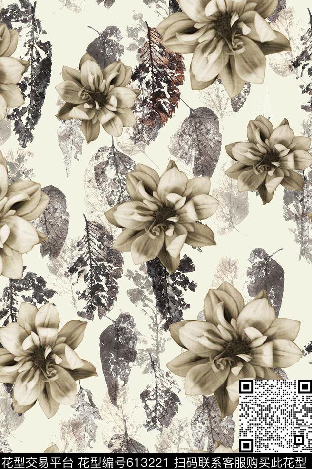复古乱花古典数码印花华亿平台下载（图片编号: 613221） - 瓦栏（Walan）