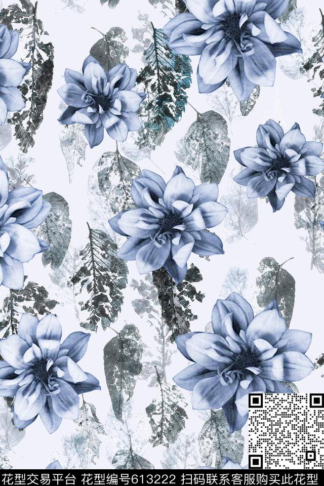 复古乱花古典数码印花华亿平台下载（图片编号: 613222） - 瓦栏（Walan）
