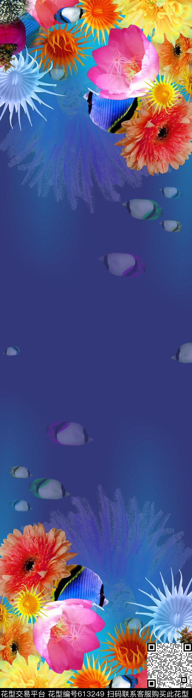 双边定位围巾华亿平台大花数码印花华亿平台下载（图片编号: 613249） - 瓦栏（Walan）