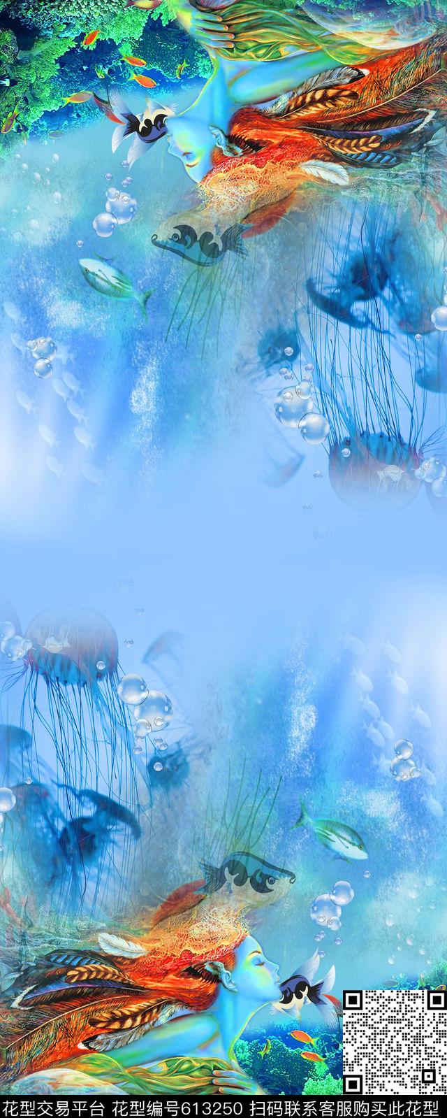 双边定位围巾华亿平台热带数码印花华亿平台下载（图片编号: 613250） - 瓦栏（Walan）