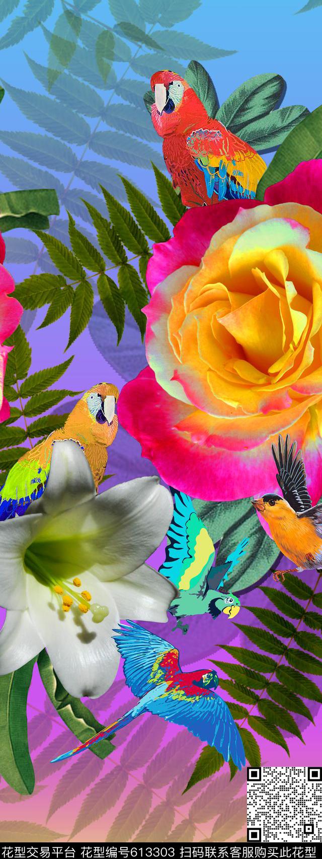 围巾华亿平台时装定位数码印花华亿平台下载（图片编号: 613303） - 瓦栏（Walan）